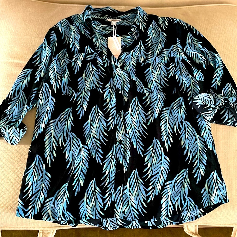 Candies Juniors button down shirt size L